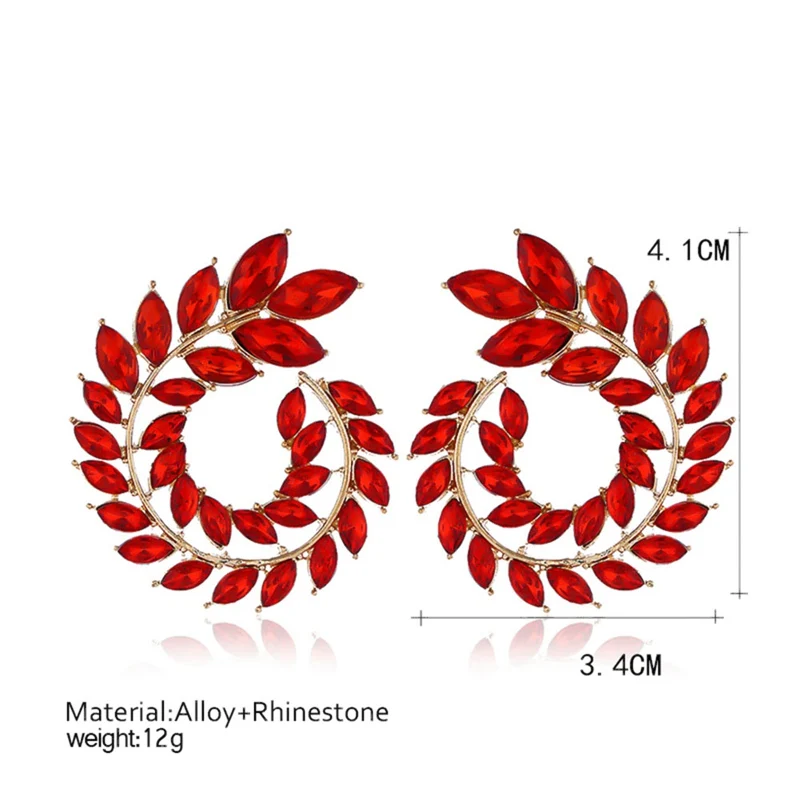 Большие круглые Спиральные серьги золотые милые с зубчатой передачей любви