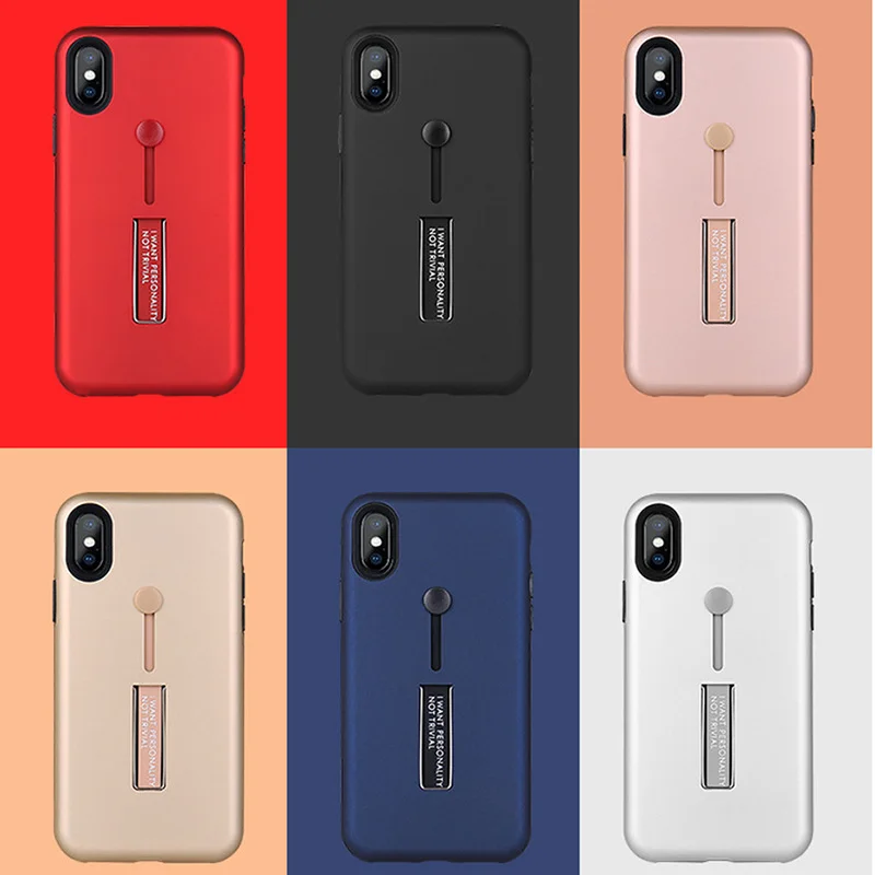 Держатель Стенд Гибридный Броня прочная задняя крышка для iphone11 Pro Max XS XR 7 8 plus