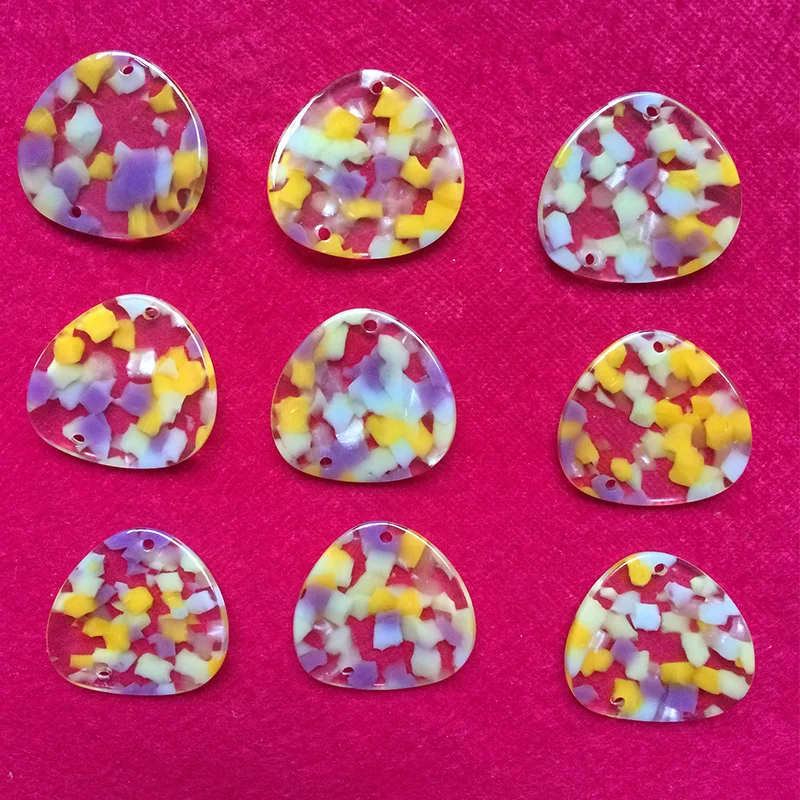 12 шт. круглых прозрачных акриловых овальных сережек сделай сам dream it возможных 3