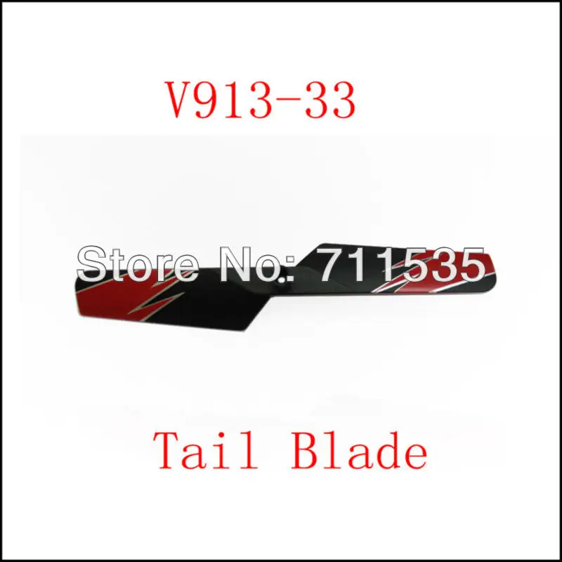 

V913-33 Plastic Tail Blade / Tail Rotor Blades Spare Parts For WLTOYS Alloy V913 2.4G 4CH Gyro Remote Control RC Helicopter