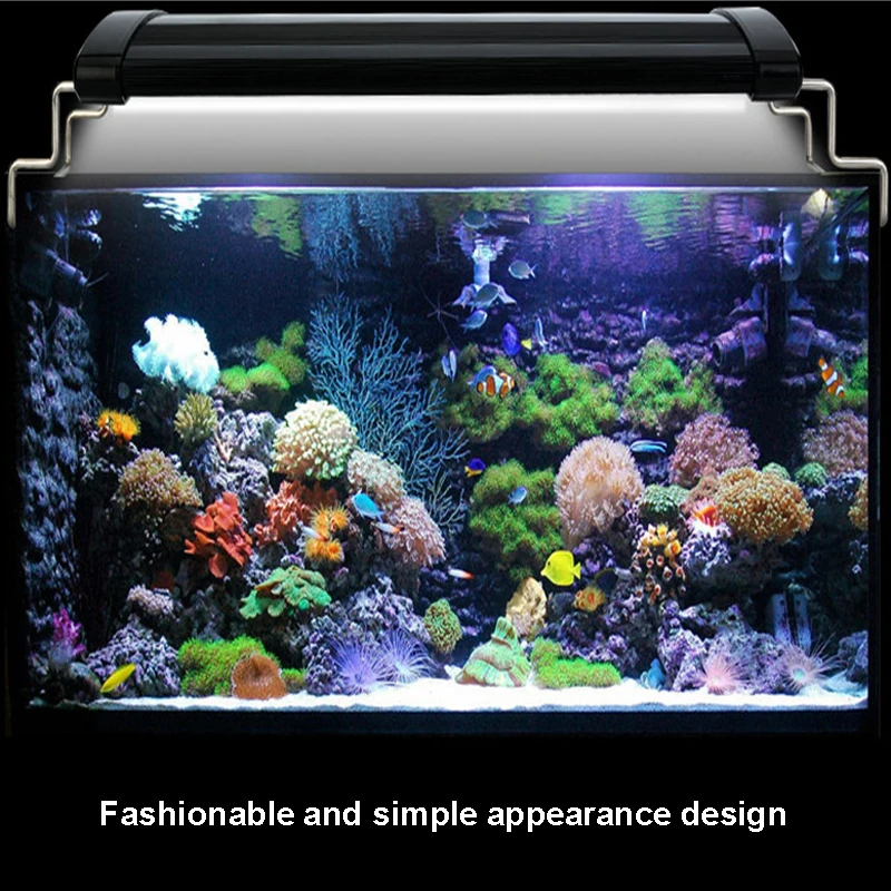 40-60 см аквариумный светодиодный светильник ing Fish Tank светильник с выдвижными кронштейнами 5 цветов светодиодный светильник подходит для аквариума