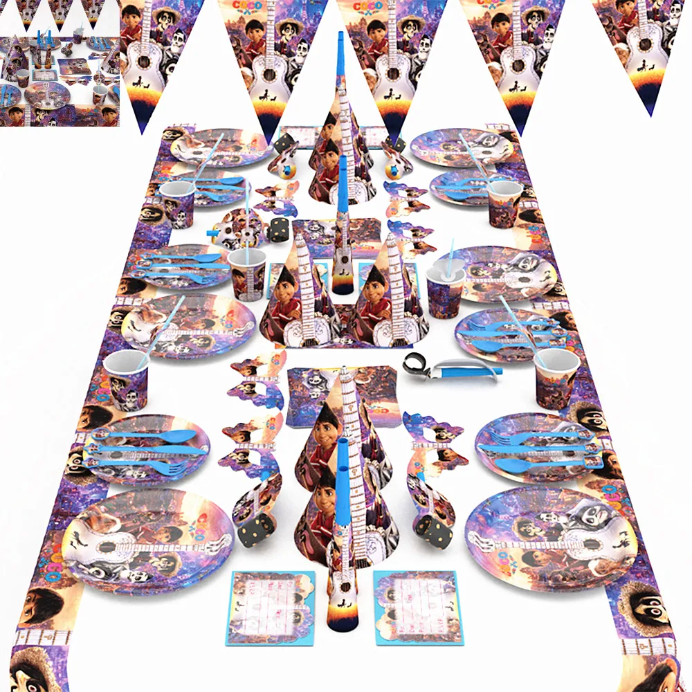 90/116pcs Luxury Universal dream happy Birthday Kids Party Decoration wedding event Set Supplies Pack paper banner set | Дом и сад