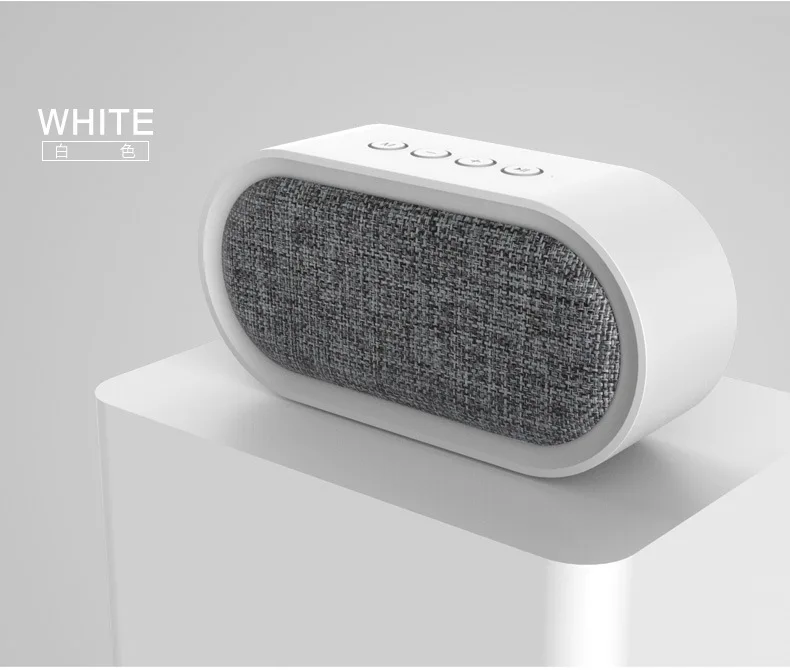 Remax 4,2 Bluetooth ткань Мини Портативная bluetooth-колонка Портативная Беспроводная музыкальная Колонка для смартфонов для Iphone samsung - Цвет: White