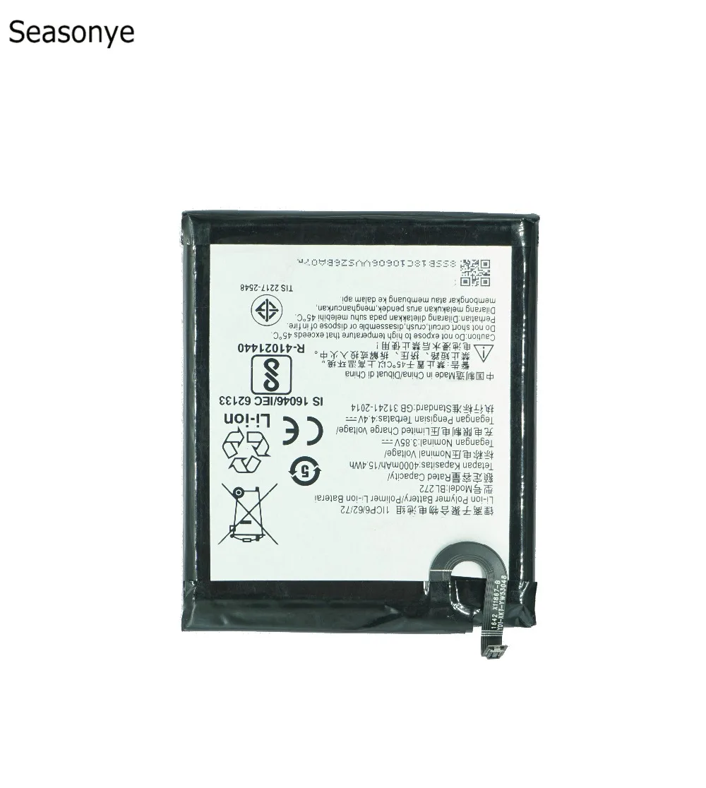 Seasonye 4000 mAh/15.4Wh BL272 Сменный аккумулятор для телефона+ отвертка инструменты для lenovo Vibe K6 power XT1662 K33A42 батареи