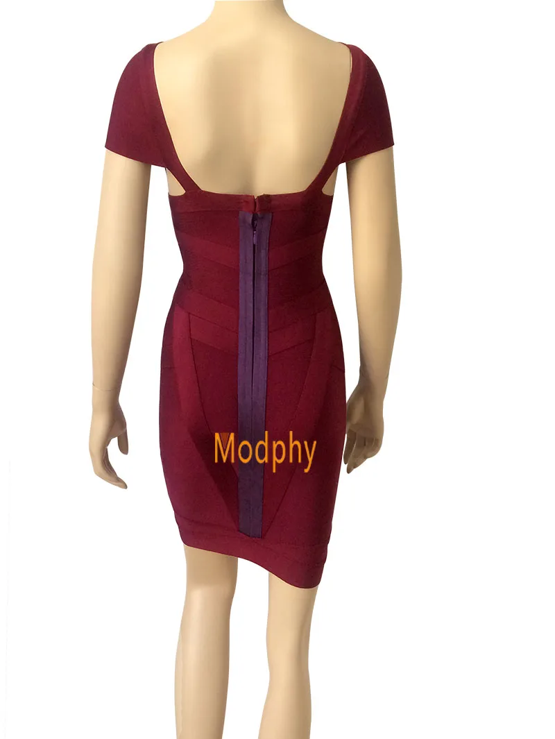 2018 women sexy cut hollow out rayon elastic bodycon short sleeve mini hl club party celebrity bandage dress drop ship HL1952 | Женская