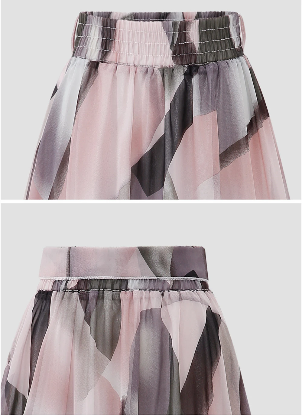 Уличная женская летняя юбка эластичная высокая талия Jupe Femme 5XL плюс Размер Falda миди розовая черная Saia юбка с цветочным принтом и бантом