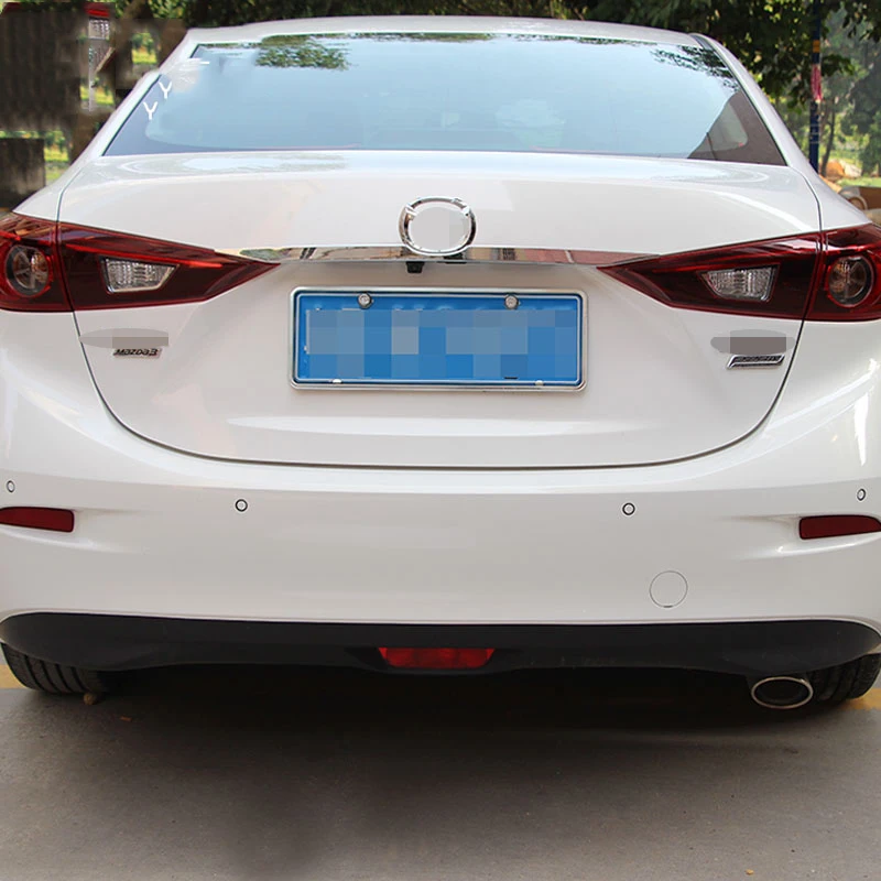 1 шт. для Mazda 3 Axela Sedan ABS хром Нижняя отделка багажного отделения крышка двери Накладка молдинга