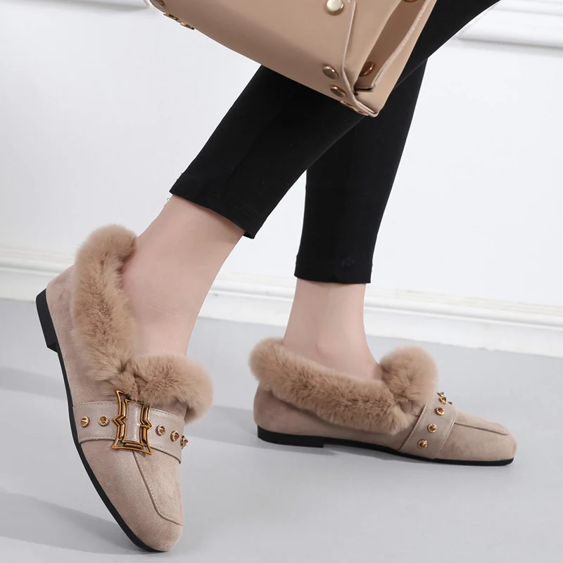 2018 Winter New Fashion Shoes Lazy Outdooe Low Heels Casual Women Large Size 42 Mujer |