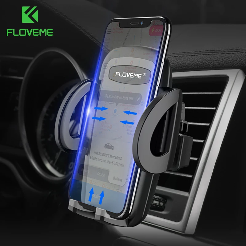 FLOVEME вентиляционное отверстие автомобильная подставка для телефона iPhone XS Max XR X 8 7