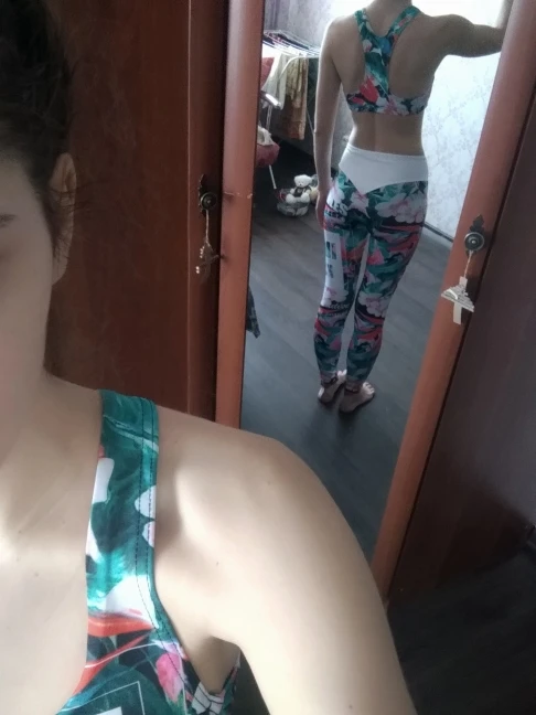 Женский комплект для фитнеса с цветочным принтом, женский костюм Yuga, спортивный костюм, для тренировок, сексуальный, с высокой талией, тонкий, пуш-ап, леггинсы, спортивная одежда
