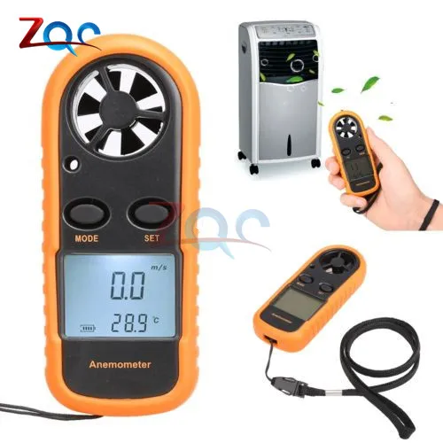 

Portable Anemometer Anemometro Thermometer GM816 Wind Speed Gauge Meter Windmeter 30m/s LCD Digital Hand-held Measure tool