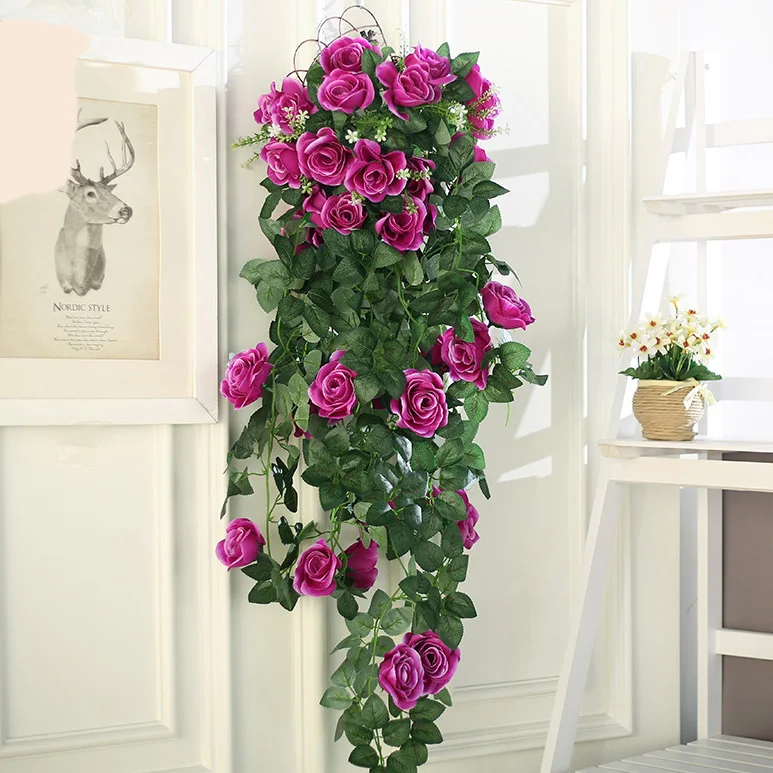 Искусственный ротанговый цветок искусственный 35 5 дюйма украшение для дома на