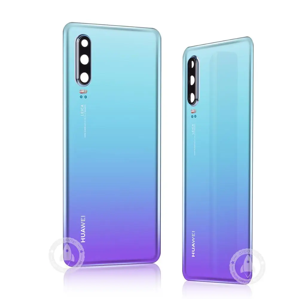 100% оригинальная стеклянная задняя дверь корпуса для Huawei P30 крышка с клейкой