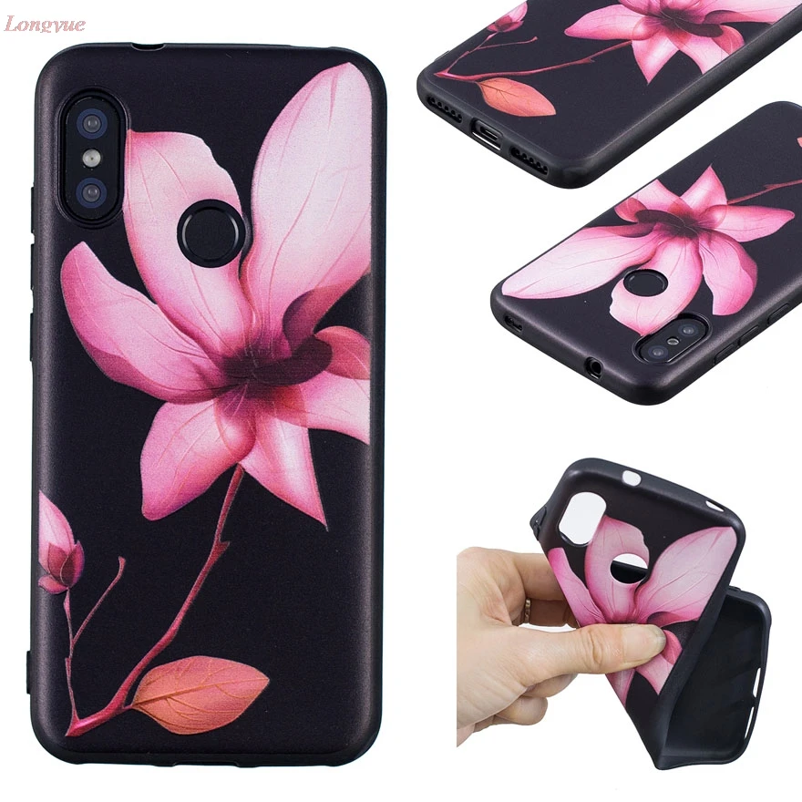 fashion Soft Silicone TPU case for Xiaomi Redmi 6 Pro on sFor Coque A 2 Lite Back phone cases cover Capa |