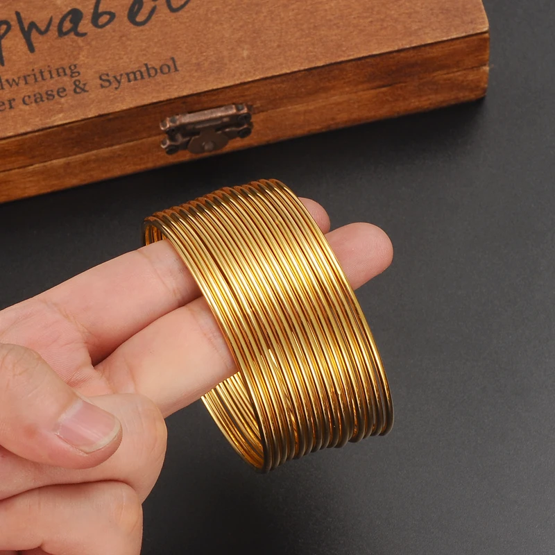 15 шт. большой золотистый браслет Дубай африканские женские ювелирные изделия