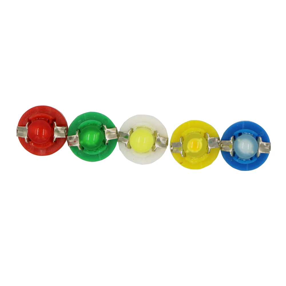 YSY 50 шт./лот b8.5 COB Led 1 SMD T5 LED Lampe De Voiture Tableau de Bord instrument Lumire Ampoule 12 v blou rouge vert blanc |