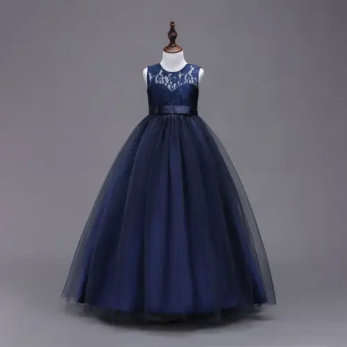 2018 New Summer Princess Baby Girls Lace Tutu Dress Formal Wedding Party Kids Girl Sleeveless Pageant Ball Gown Tulle Dresses | Детская