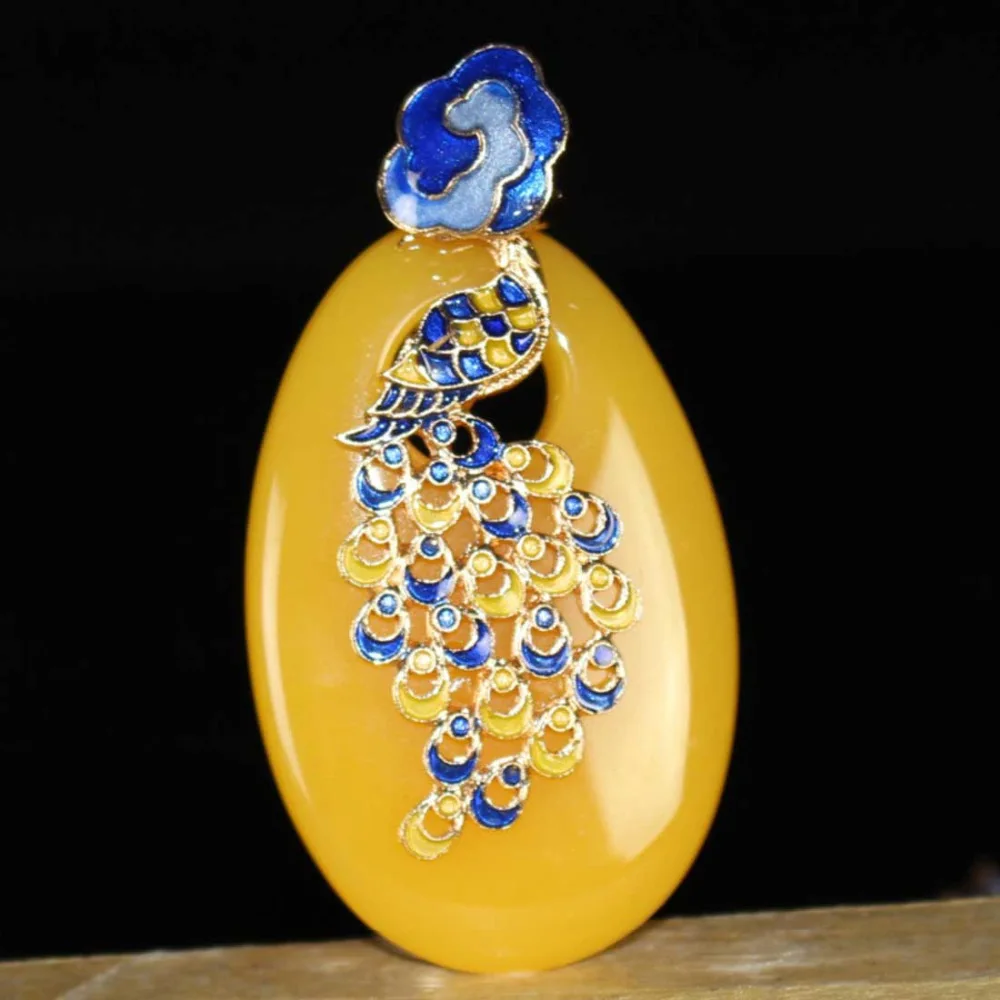free shipping S925 silver inlay chalcedony Agates Pendant beeswax Fashion Jewelry Cloisonne sweater chain | Украшения и