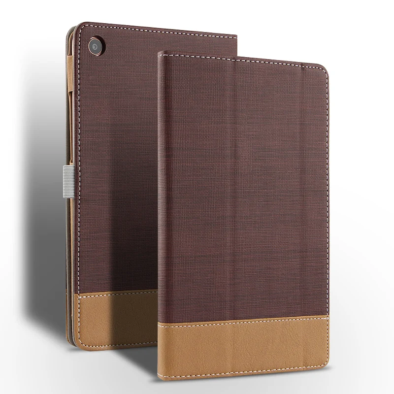 Тонкий Холщовый кожаный откидной Чехол-подставка 3 сложения для Xiaomi MiPad 4 Plus Mi Pad4 10