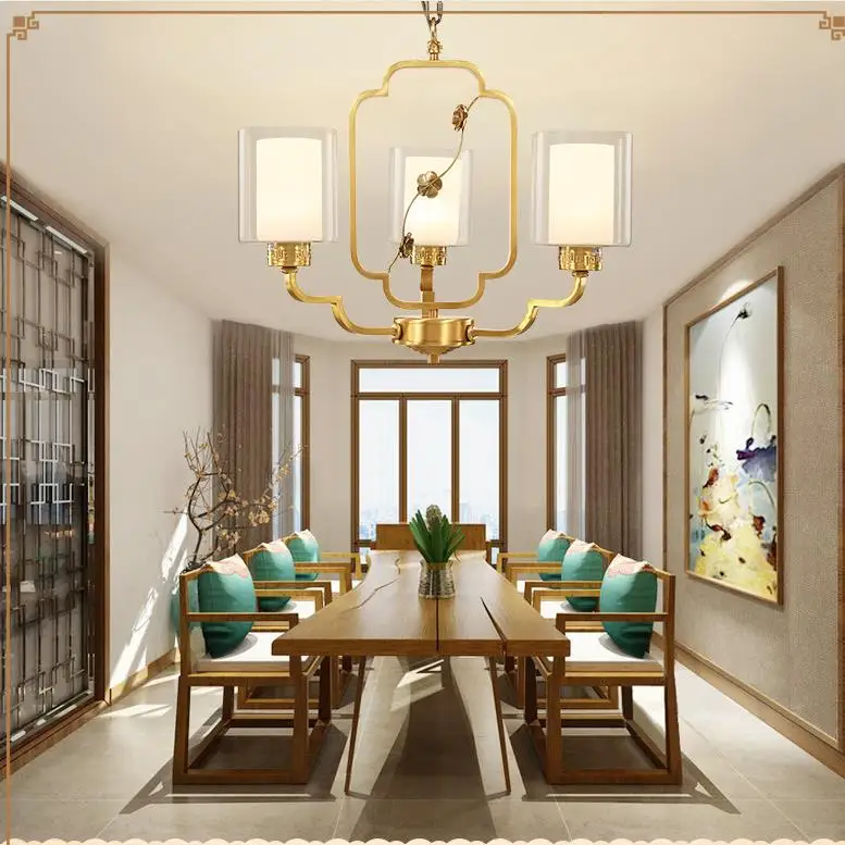 

Modern Chandelier Lighting Lamps Fixture lampara Copper Glass Nordic Hanging Lamp Dining Living room Bedroom Cafe Bar