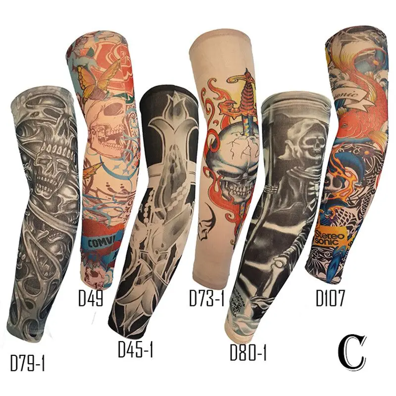 Houation Новая мода рукава татуировки рука теплее унисекс УФ Защита наружные