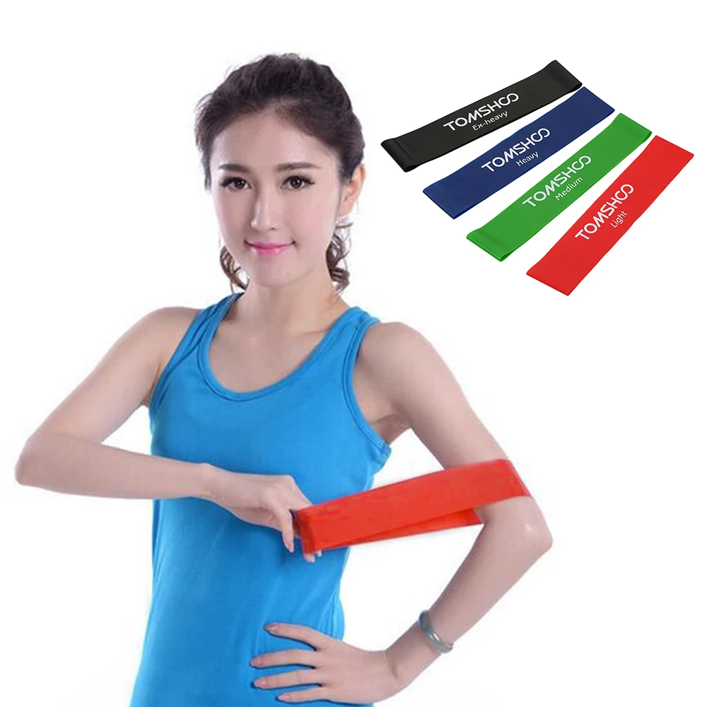 TOMSHOO сопротивление латексный тренажерный зал силовые тренировочные резинки