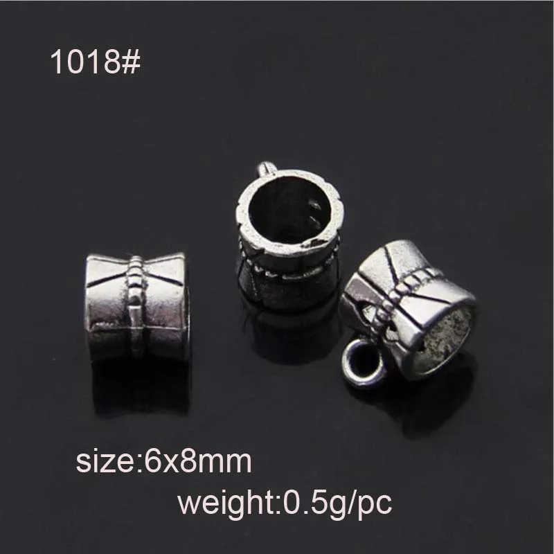 20 шт. тибетские посеребренные подвески для европейских браслетов