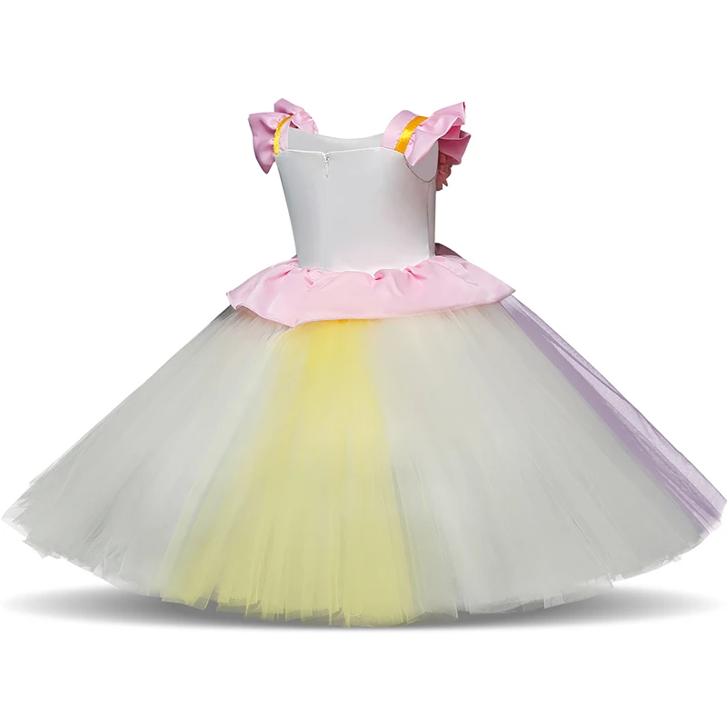 Unicornio Dress For Fancy Party Girl Birthday Outfits Kids Unicorn Dresses Baby Girls Rainbow Tutu Cartoon Clothes 3 4 5 Years | Детская