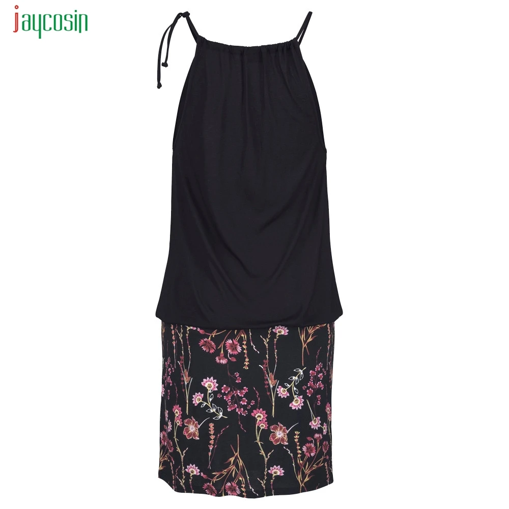 Jaycosin летнее платье с цветочным принтом Boho пляжное Туника Платье футляр женское