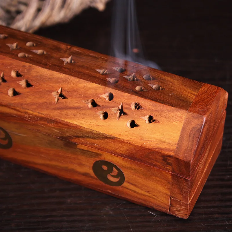 YX деревянная курильница для благовоний в виде башни Будды палисандр палочка