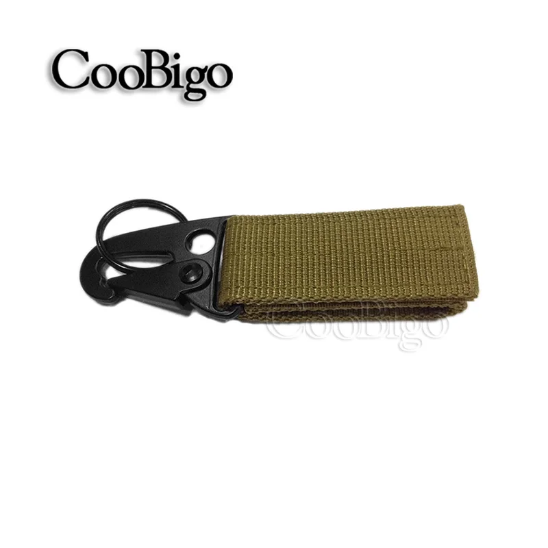Olecranon Hook Khaki Открытый Кемпинг Тактический Карабин, крючки для рюкзака отростка Молл высокая производительность выживания Шестерни для повседневного использования, в стиле милитари, свисает, с ремешком и пряжкой - Цвет: Olecranon Hook Khaki