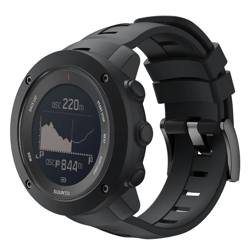 Ремешок для Suunto Ambit 3 вертикальный, 24 мм мягкий силиконовый сменный Браслет для Suunto Traverse Alpha Spartan
