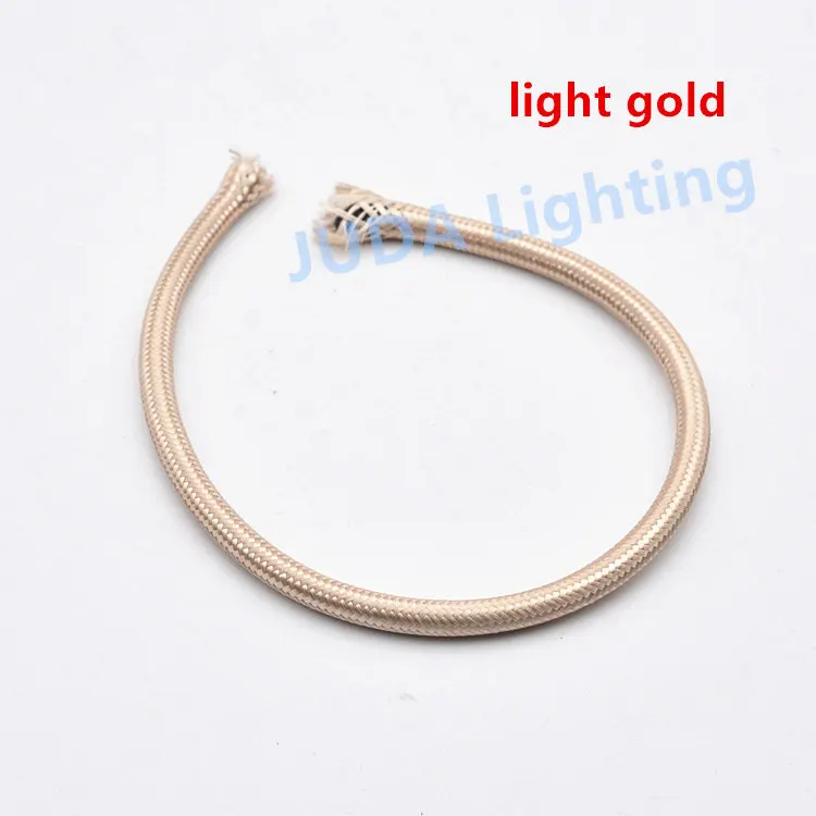 light gold Красочные плетеные провода кабель сборки электрические провода для потолка Роза навес светодиодный подвесной светильник люстры, потолочные светильники - Цвет: light gold