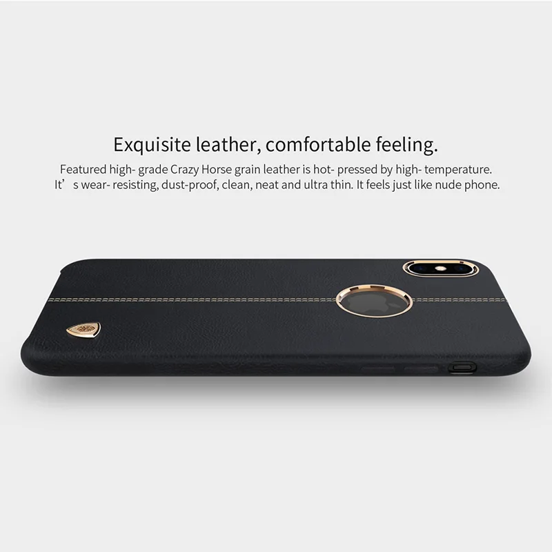 Чехол для телефона Nillkin для iPhone XS Max, кожаный чехол для задней панели, чехол для телефона iPhone XS Max, Роскошный Ретро Чехол, ультра тонкий Caso