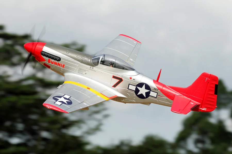 FMS 1700 мм/1 7 м Gaint Warbird P51 / P 51 D Mustang Red Tail PNP Version Большая шкала радиоуправления