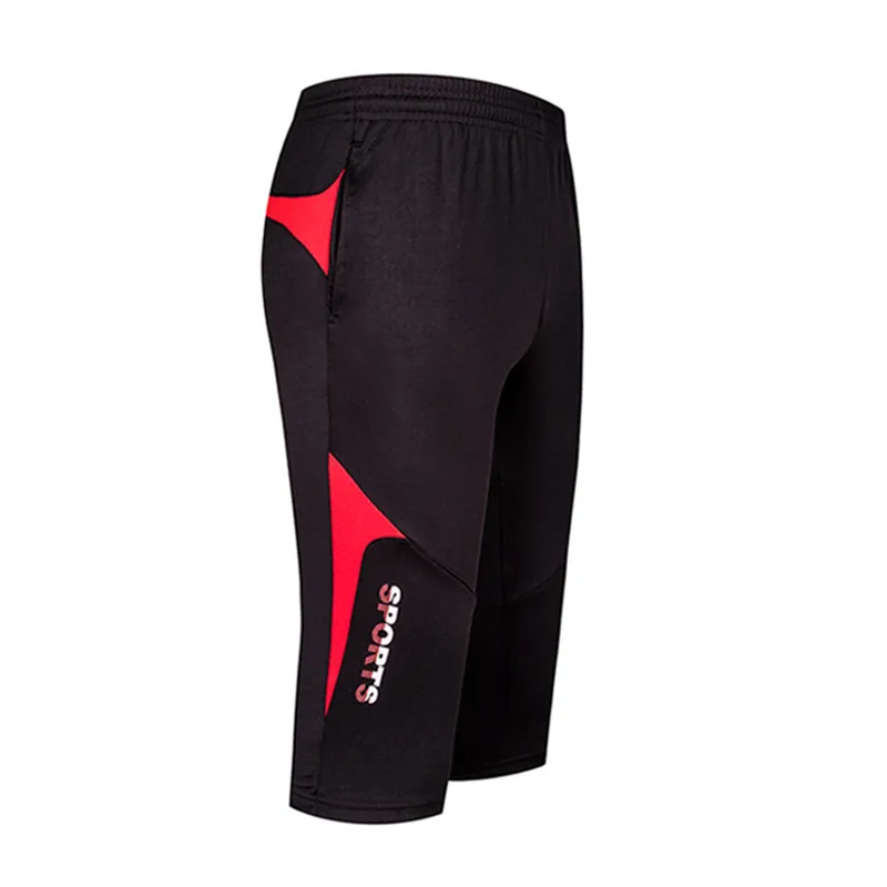 Новинка мужские спортивные Леггинсы 3/4 футбольные тренировочные штаны уличные