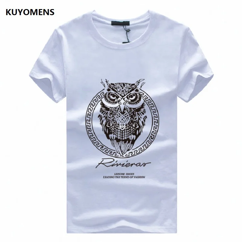 KUYOMENS Новое поступление мужских футболок S-5XL размера плюс модные летние футболки