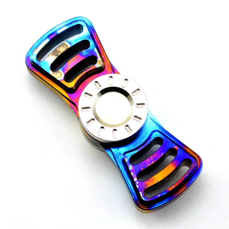 Спиннер антистресс из радужного титанового сплава|spinner toy|top toytoy top |