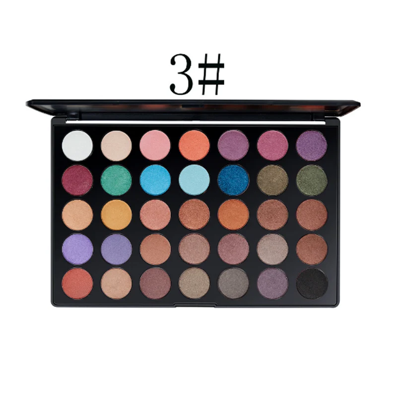 colour geometry brand 35 color eye shadow plate pearlescent light golden onion powder durable cosmetics. |