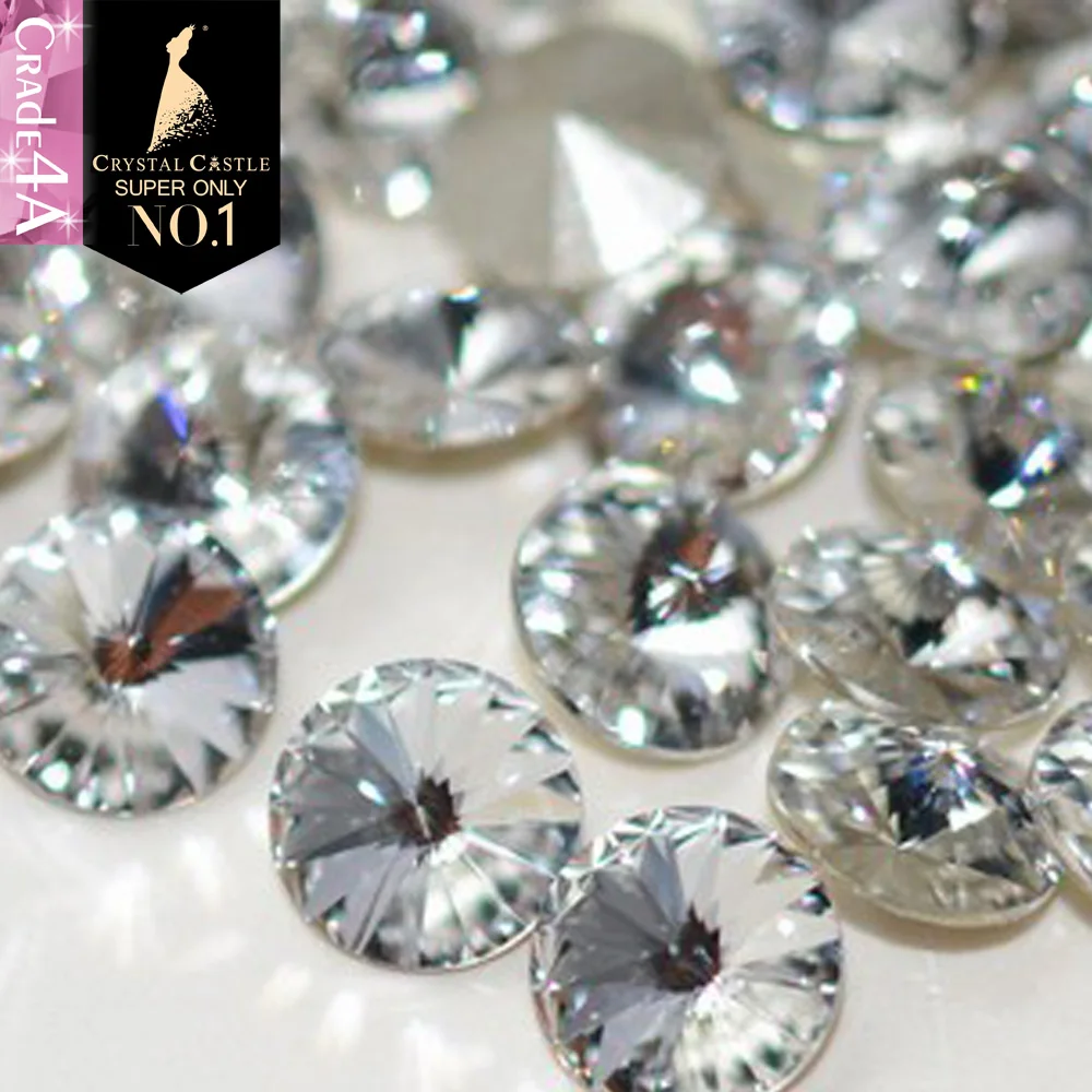 Хрустальный замок 1122 круглые Rivoli стеклянный модный камень Strass 10 мм 12 14 16 18 класса