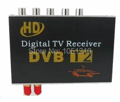 Ouchuangbo HD DVB T2 Автомобильная цифровая ТВ приставка 4 видео выход двойная антенна
