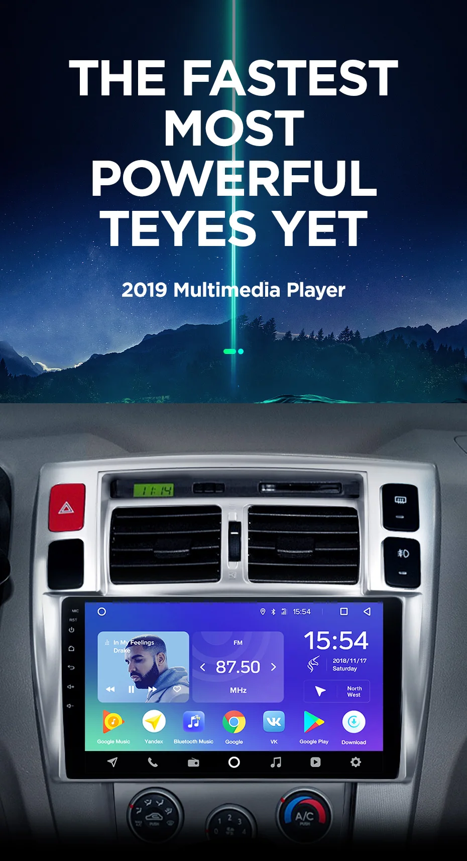 TEYES SPRO Штатное Головное устройство For Hyundai Tucson 2004-2009 GPS Android 8.1 aвтомагнитола магнитола автомагнитолы Андроид для Хендай Туксон 1 аксессуары штатная магнитола автомобильная мультимедиа
