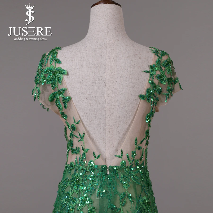 Платье с коротким рукавом и кружевной вышивкой JUSERE мини-платье открытой спинкой