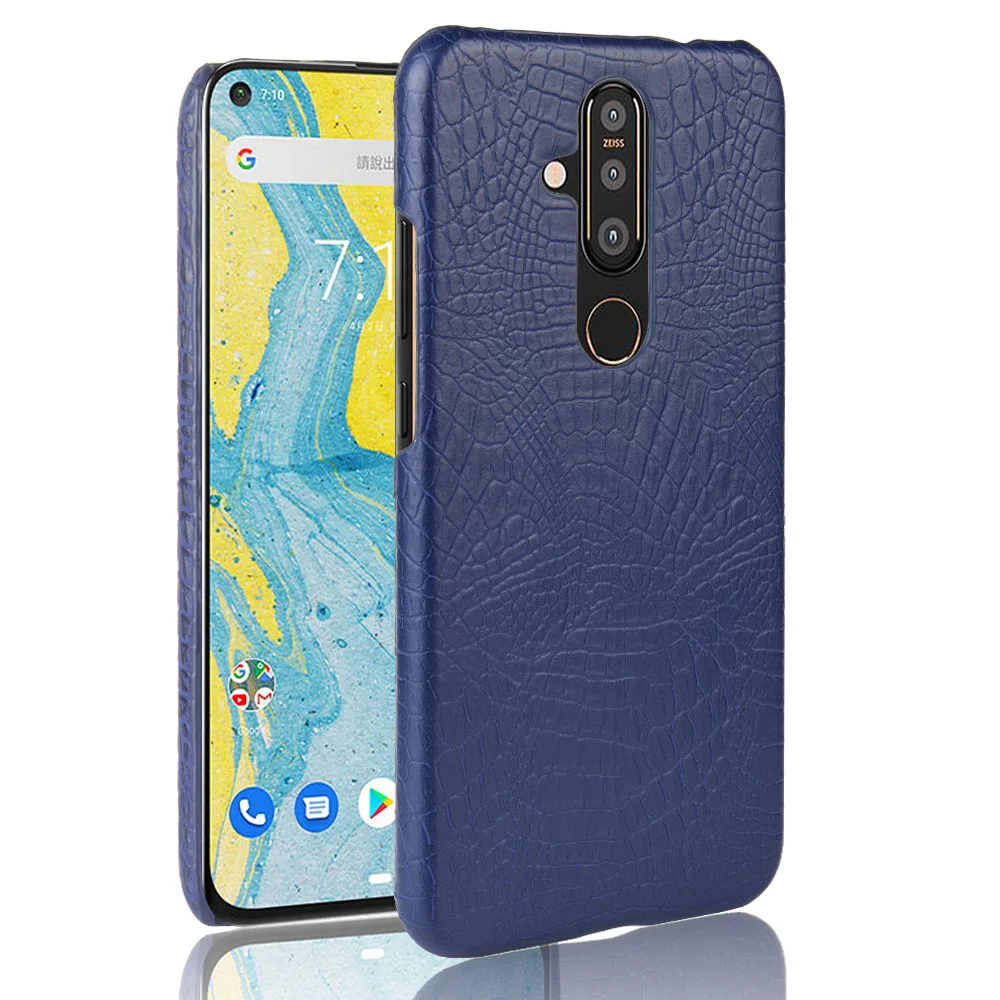 Чехол для Nokia X71 Ретро Роскошный чехол из крокодиловой кожи 8 1 Plus X 71 TA-8 NokiaX71