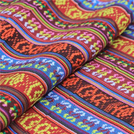 Хлопчатобумажная ткань для шитья 1 метр этническая zakka Лоскутная Ткань сделай сам