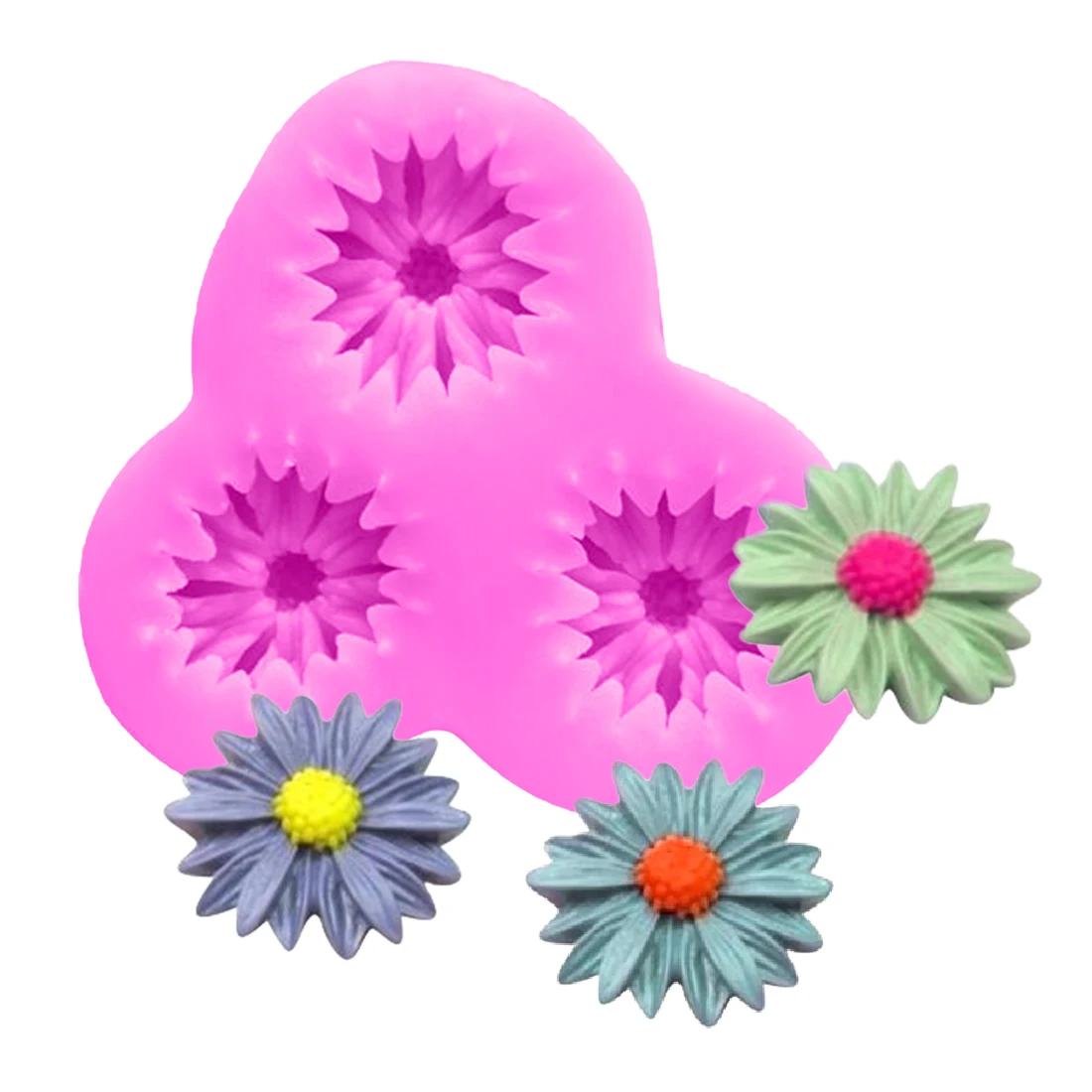 1 шт. силиконовая форма для мыла в форме подсолнуха помадки украшения торта формы