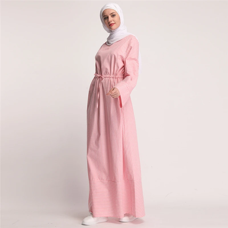 Женское длинное мусульманское платье Abaya Дубай кафтан исламский хиджаб вечерние