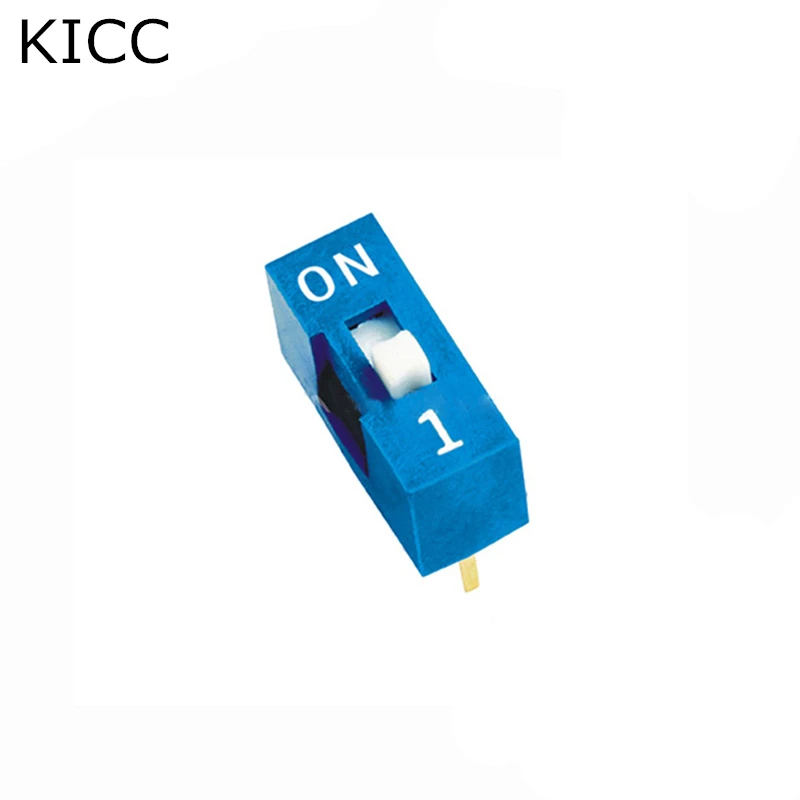 

Smooth 1P 2.54mm DIP2 Blue toggle switches DIP switch 100PCS