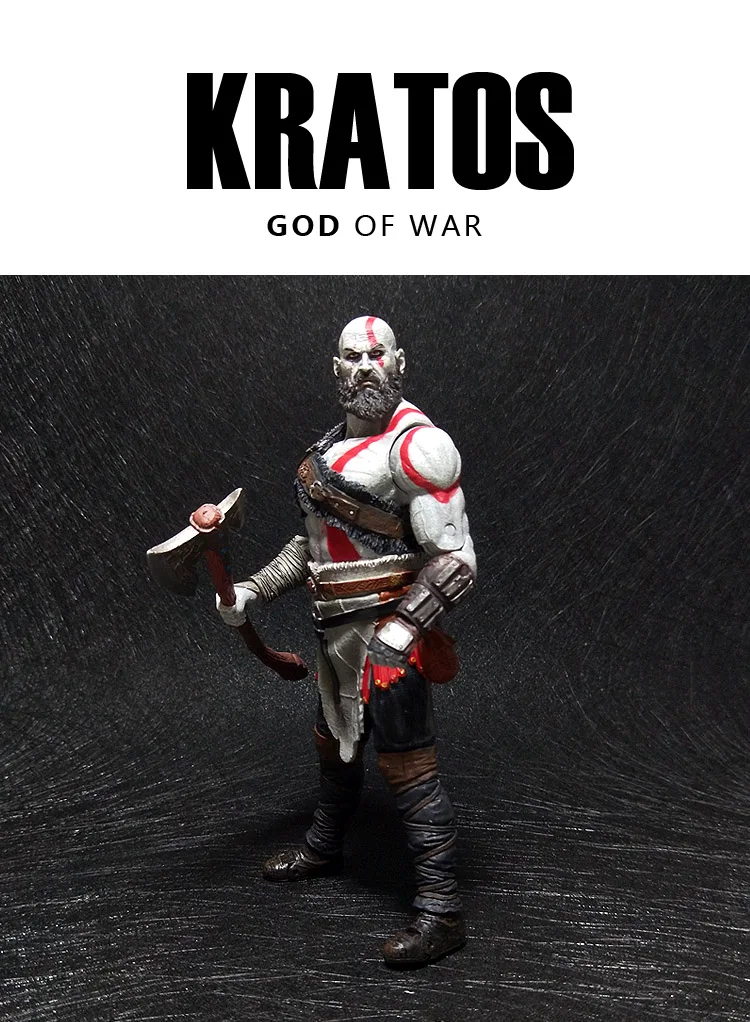 God War 4 Kratos ПВХ фигурка Коллекционная модель игрушки 7 дюймов 18 см призрак Спарта бюст сон Зевс