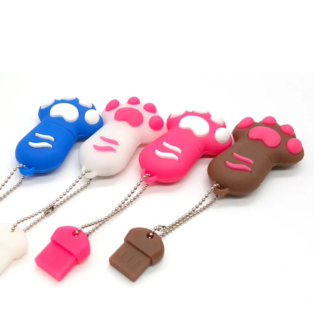 Простой обучающий usb-накопитель 2 0 красочные кошачьи лапы USB флеш-накопители 4 ГБ 8
